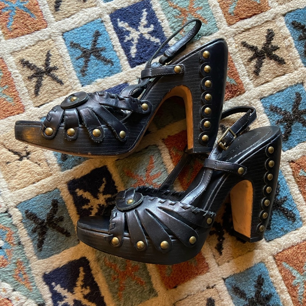 BCBGMAXAZRIA Black Heels 37.5 (Fits like 6.5-7)